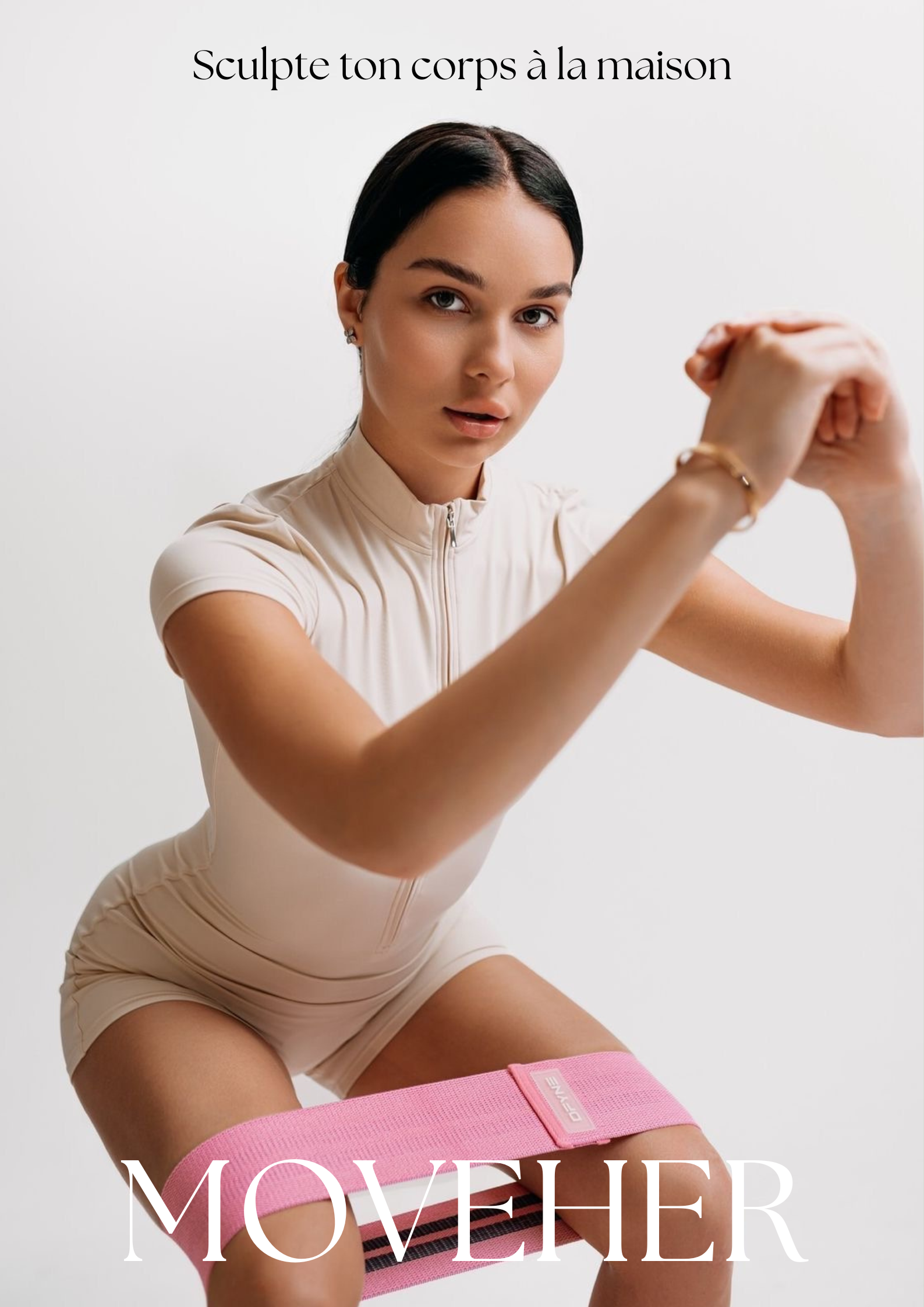 Pack MoveHer™ – Bandes de Résistance en Tissu PREMIUM + eBook OFFERT Programme Fitness Femme (4 semaines)