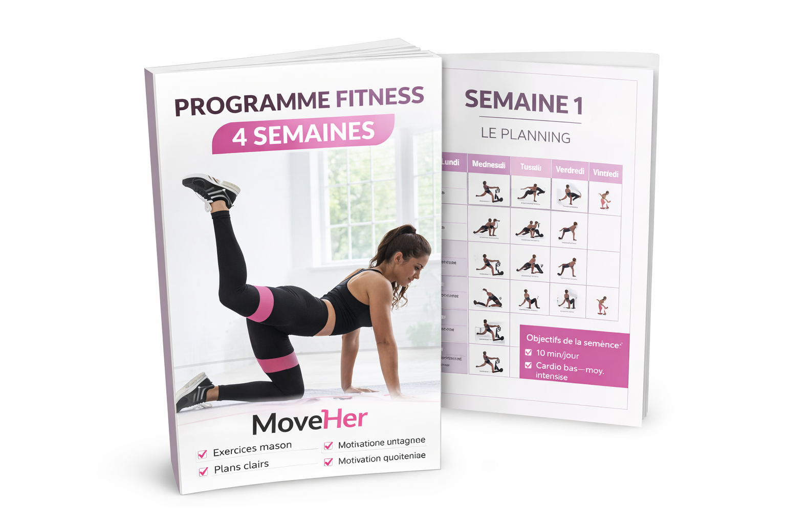 Pack MoveHer™ – Bandes de Résistance en Tissu PREMIUM + eBook OFFERT Programme Fitness Femme (4 semaines)